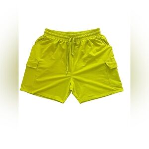 Men's Neon Green Shorts‎ XL